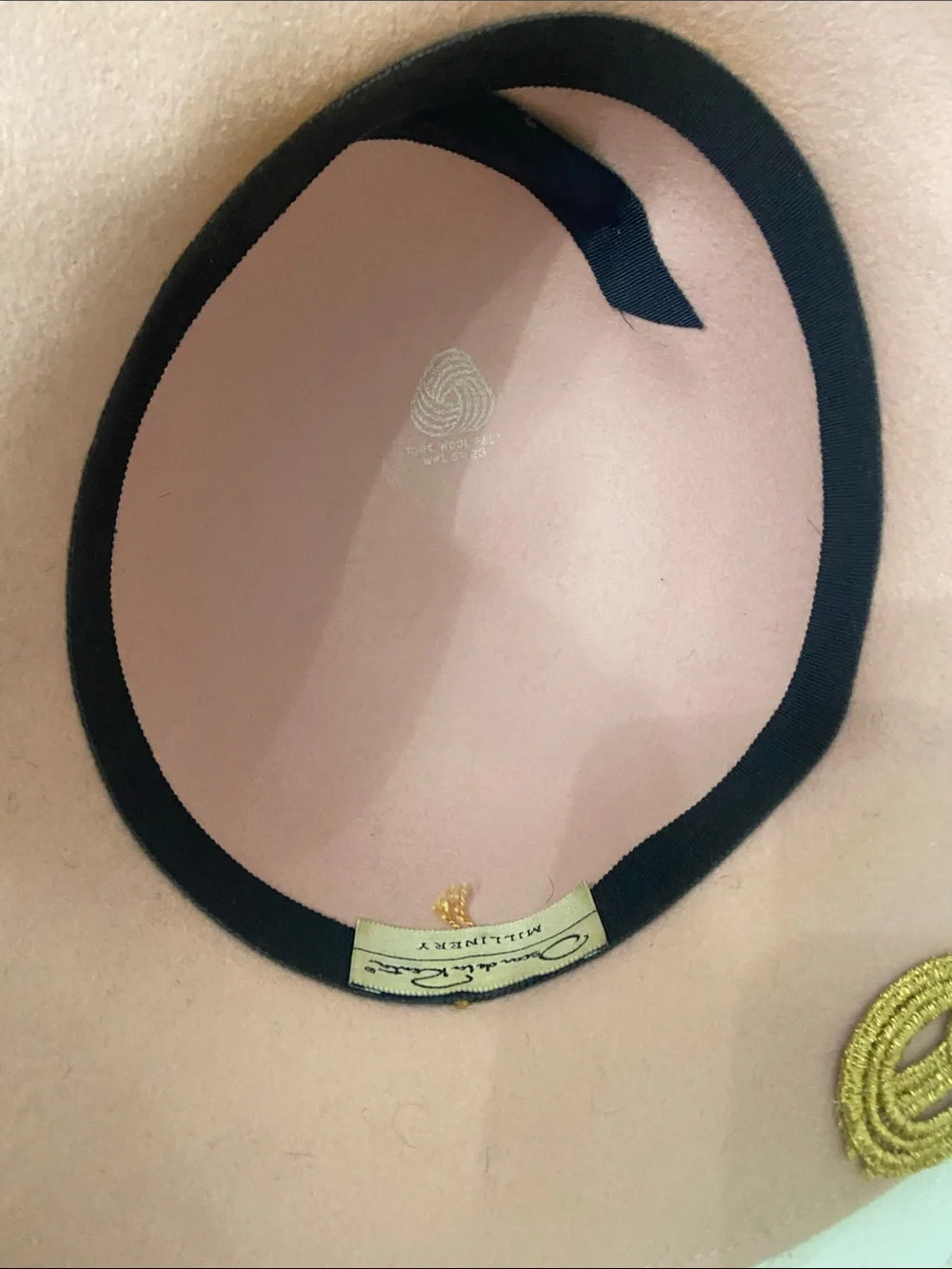 Pretty Pink Dress Hat / Church Hat by Oscar de la Renta